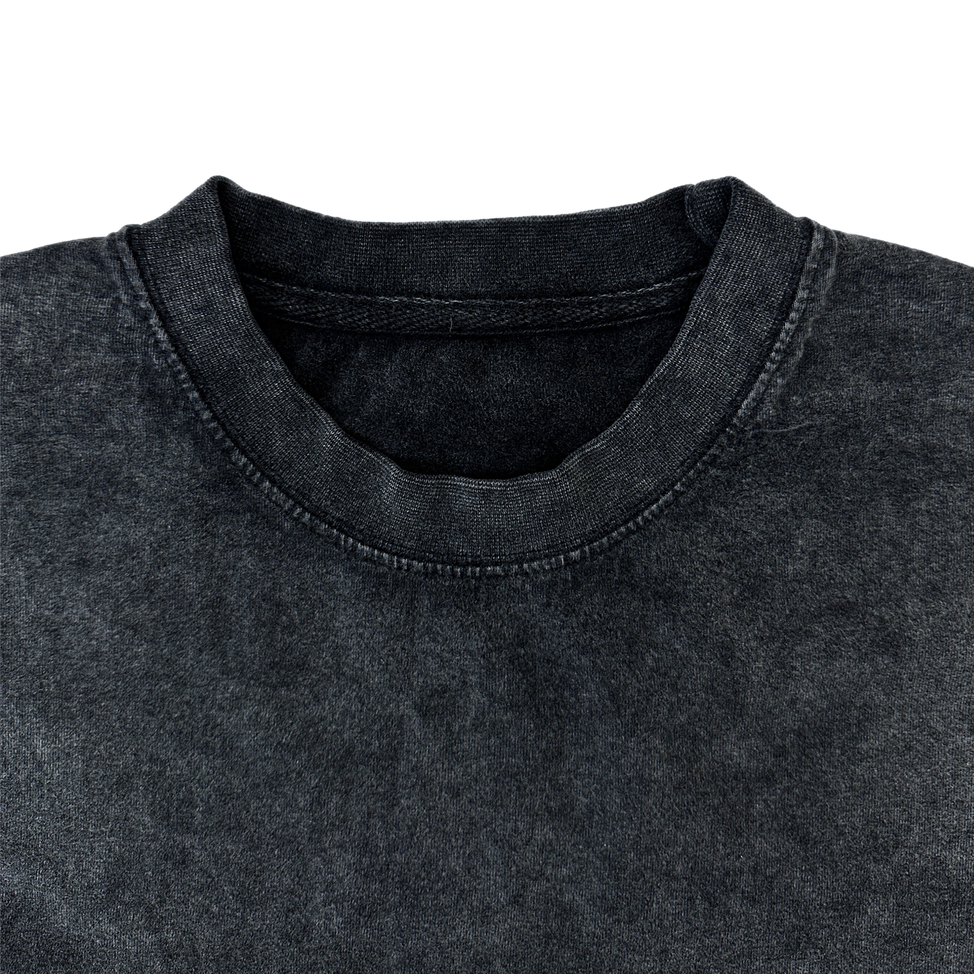 STONE WASHED DARK GREY T-SHIRT