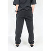 STONE WASHED SWEATPANTS - BLACK