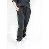 STONE WASHED SWEATPANTS - BLACK