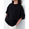 DROPSHOULDER T-SHIRT - BLACK