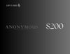 ANONYMOUS GIFT CARD