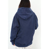 STONE WASHED HOODIE - BLUE