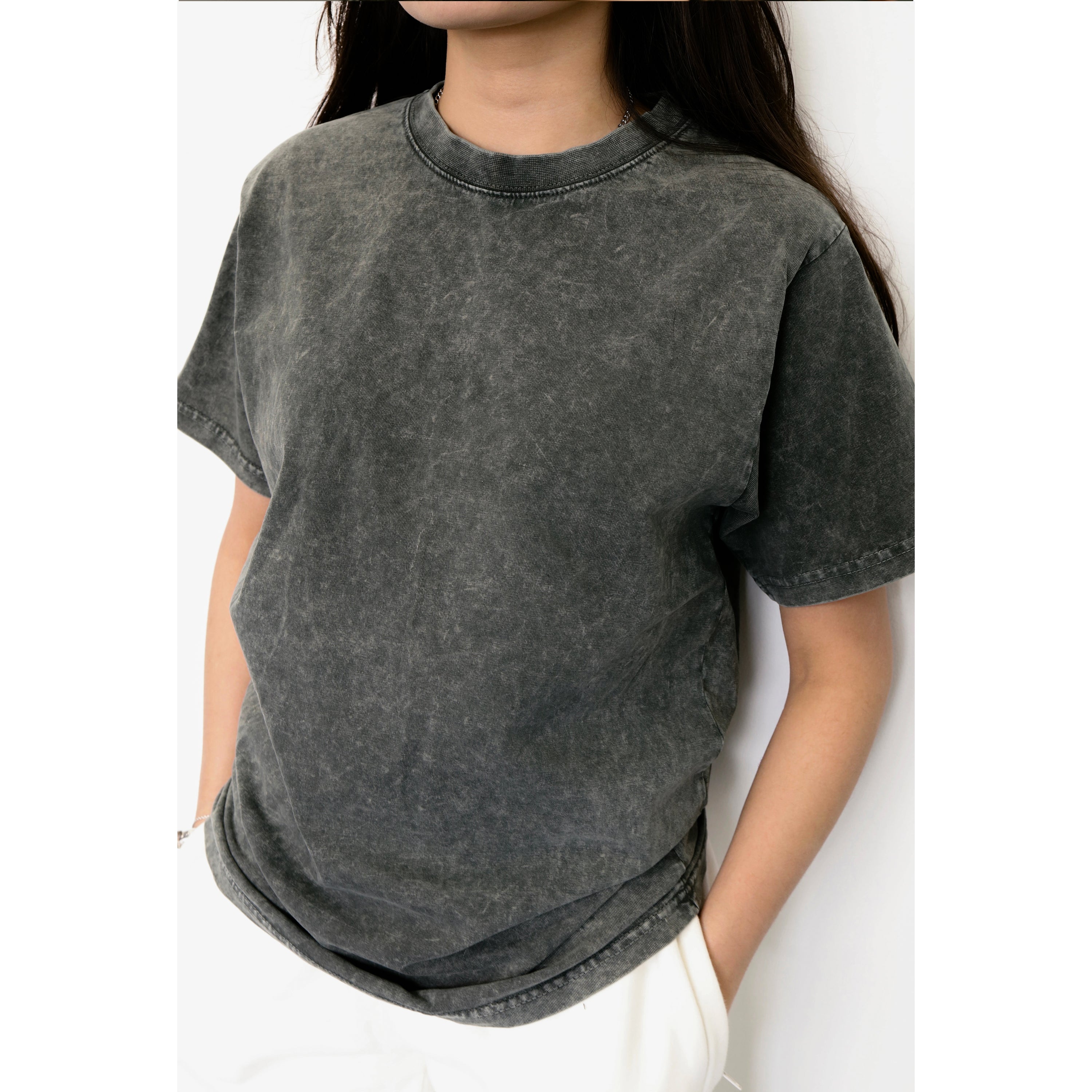 PIGMENT WASHED GREEN T-SHIRT