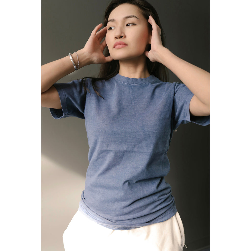 PIGMENT WASHED BLUE T-SHIRT