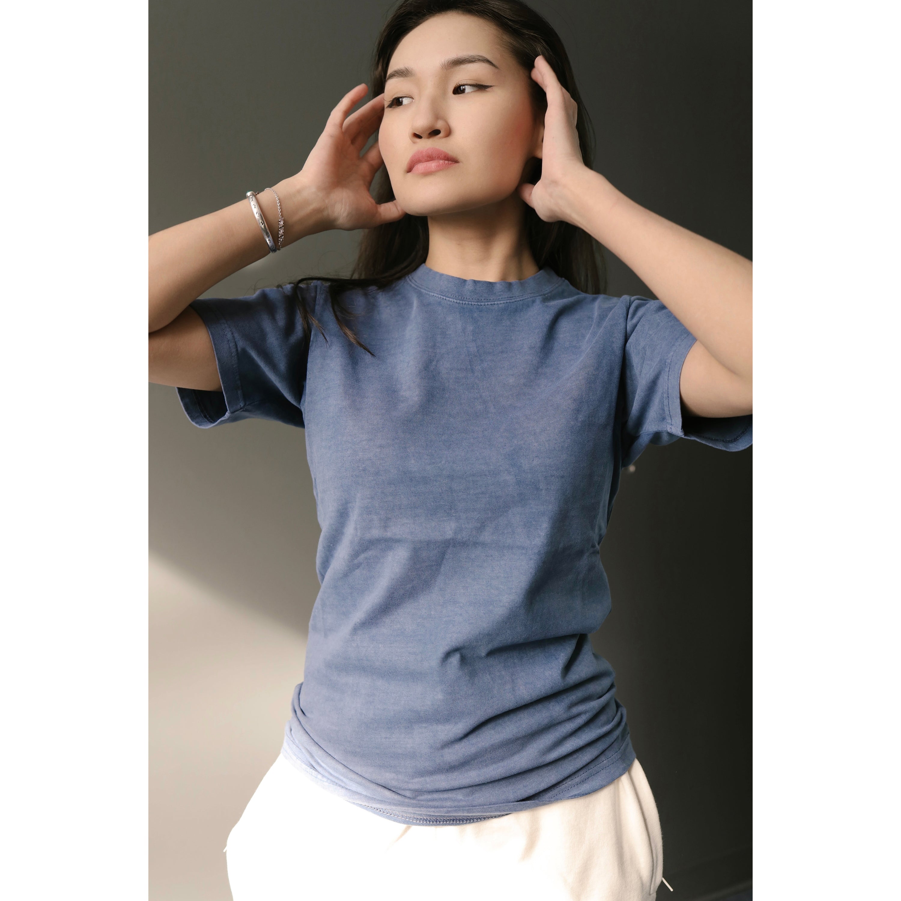 PIGMENT WASHED BLUE T-SHIRT